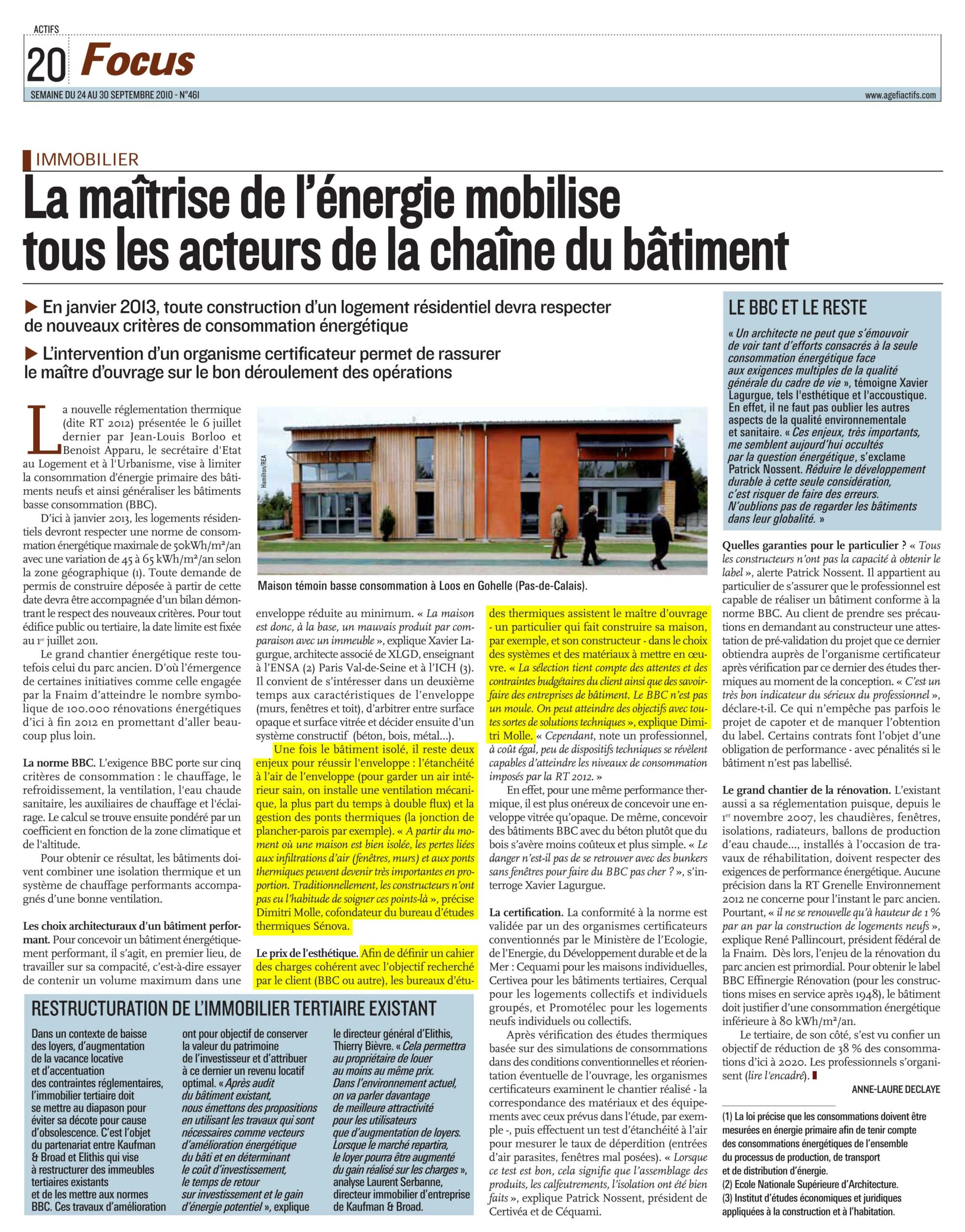 Article-presse-L-Agefi-Actifs-Septembre-2010-La-maitrise-de-l-energie-mobilise-tous-les-acteurs-de-la-chaine-du-batiment