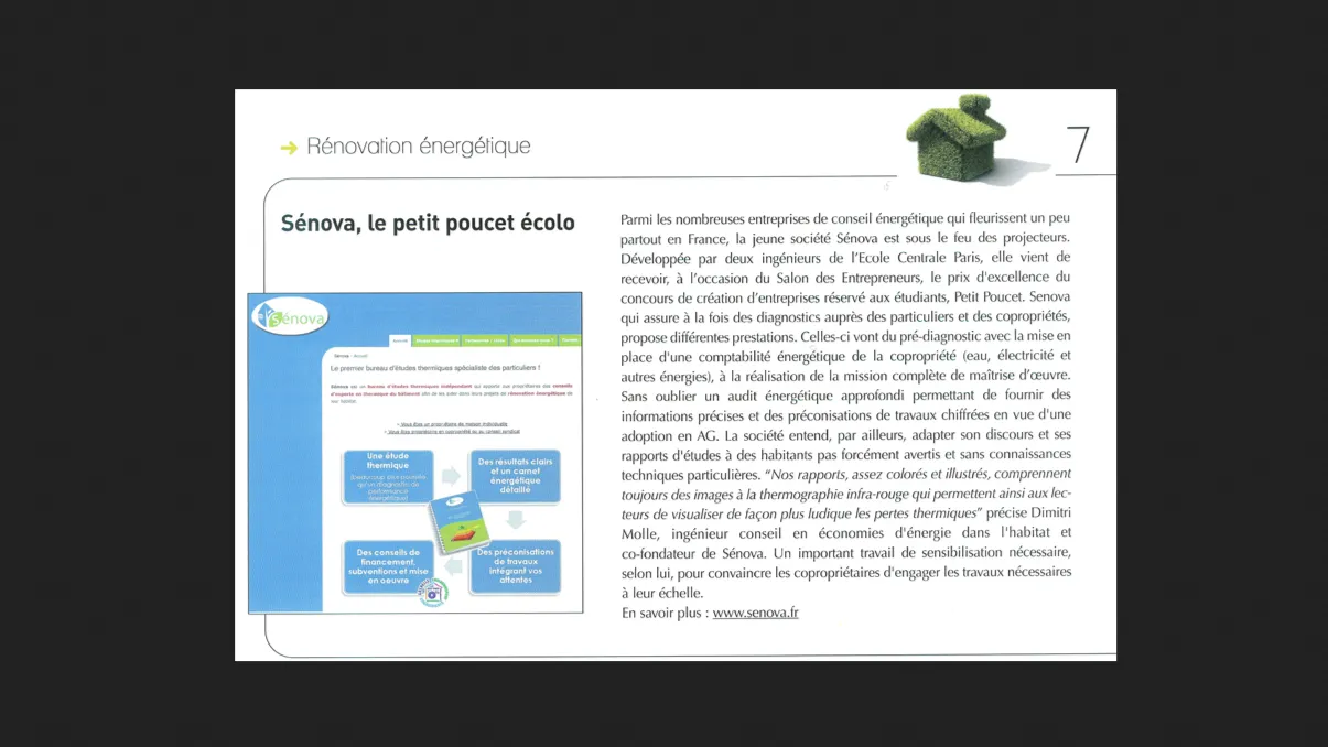 Photo-presse-Informations-Rapides-de-la-Copropriete-Mars-2010-Senova-Petit-Poucet-Ecolo